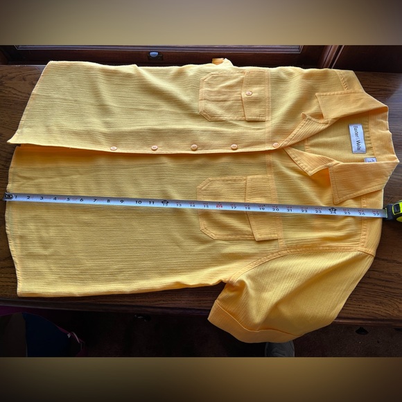 Baxter Wells button down short sleeved shirt, XL - Picture 5 of 8